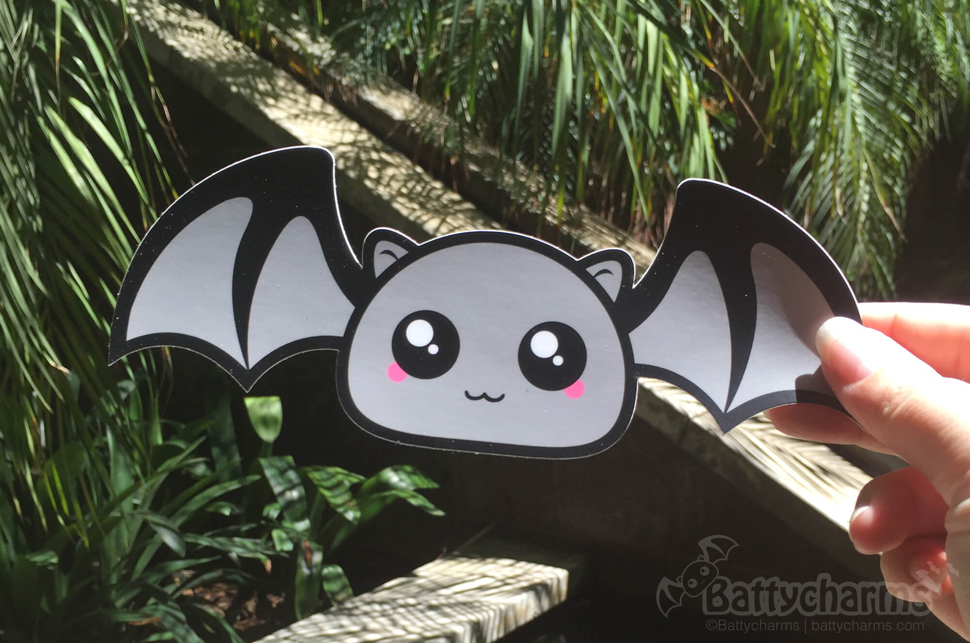 Large Grey Bat Bumper Sticker